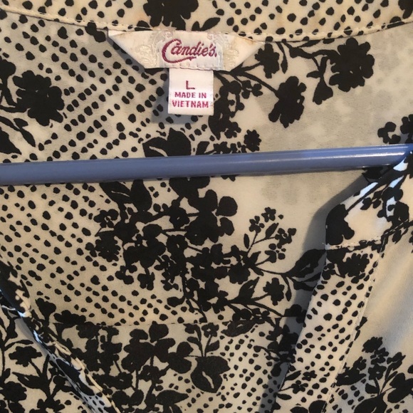 CANDIES black and white damask blouse - Picture 2 of 6